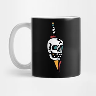 knife skull Mug